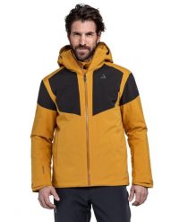 Kurtka narciarska męska Schöffel Kanzelwand. Żółte kurtki męskie Schöffel, na zimę, l, bez wzorów, z bawełny, bez kaptura. Za 1,499.99 zł.