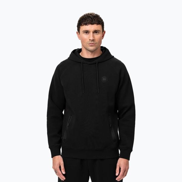 Bluza męska Pitbull Dogwood Hooded Sweatshirt. Czarne bluzy sportowe męskie PITBULL, l, z bawełny. Za 269.99 zł.