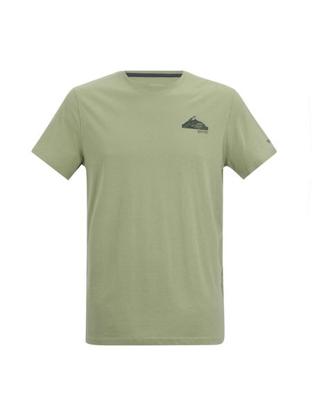 T-shirt Regatta Breezed. Zielone t-shirty męskie Regatta, l, bez wzorów, z materiału, bez kołnierzyka. Za 80.00 zł.