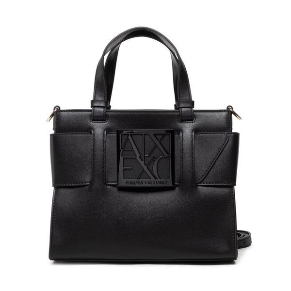 Torebka Armani Exchange. Czarne torebki klasyczne damskie Armani Exchange, bez wzorów, bez dodatków. Za 659.99 zł.