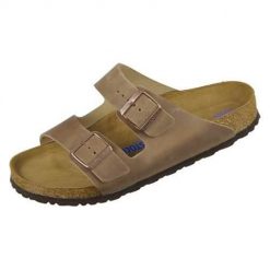 Klapki Birkenstock Arizona Tabacco. Brązowe klapki i japonki męskie Birkenstock, z materiału. Za 519.00 zł.