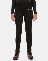 Spodnie softshell damskie Kilpi MAURA-W. Czarne spodnie materiałowe damskie Kilpi, bez wzorów, z gumy, eleganckie. Za 344.59 zł.