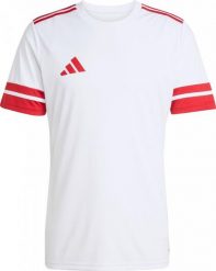 Koszulka adidas Squadra 25. Białe t-shirty sportowe męskie Adidas, xl, z materiału, bez ramiączek, do piłki nożnej. Za 73.99 zł.