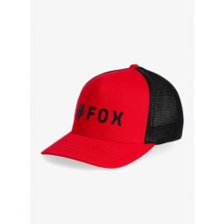 Czapka z daszkiem Fox Absolute Flexfit Hat. Czerwone czapki męskie FOX, bez wzorów. Za 139.99 zł.