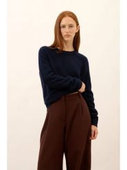 Just Cashmere Kaszmirowy sweter "Cetan" w kolorze granatowym rozmiar: M. Niebieskie swetry klasyczne damskie Just Cashmere, m, z kaszmiru, bez kołnierzyka. Za 706.12 zł.