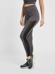 Damskie legginsy z wysoką talią Hummel hmlnorma. Szare legginsy sportowe damskie HUMMEL, na jesień, s, bez wzorów, z jersey, z podwyższonym stanem, na fitness i siłownię. Za 189.00 zł.