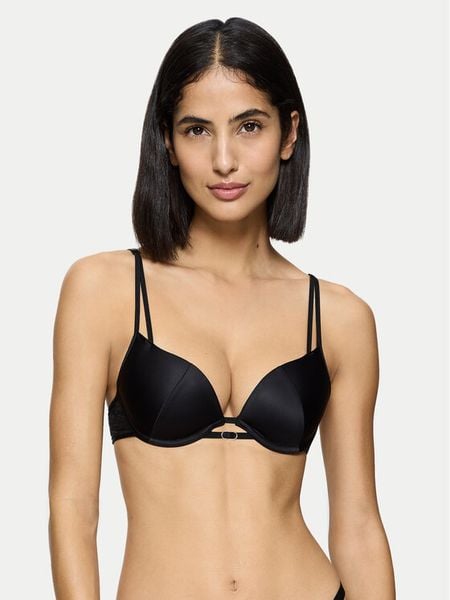 Triumph Biustonosz push-up Crazy Stupid Love 10222374 Czarny. Czarne biustonosze Triumph, bez wzorów, z syntetyku. Za 119.99 zł.