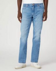 WRANGLER GREENSBORO MĘSKIE SPODNIE JEANSOWE JEANSY BLUE BILL W15QEH40O 112331094. Niebieskie jeansy męskie Wrangler. Za 229.99 zł.