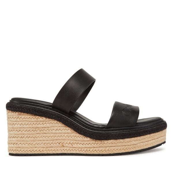 Espadryle Calvin Klein. Czarne espadryle damskie CALVIN KLEIN, bez wzorów, bez obcasa. Za 461.99 zł.