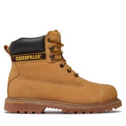 Trapery CAT Footwear. Brązowe buty zimowe męskie CAT Footwear, bez zapięcia. Za 509.99 zł.