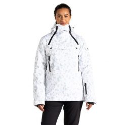 Kurtka Narciarska Womens/Ladies Slide Out Dash Print Overhead. Białe kurtki narciarskie i snowboardowe damskie Dare 2b, l, bez wzorów, z materiału, z kapturem, narciarskie. Za 265.99 zł.
