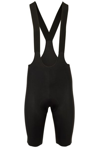 Męskie spodenki kolarskie z szelkami Comfort Plus czarne z wkładką 14 mm. Czarne szorty męskie Agu, bez wzorów, z materiału. Za 523.90 zł.