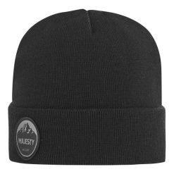 Bawełniana czapka MAJESTY Beanie. Czarne czapki męskie Majesty, z bawełny. W wyprzedaży za 55.49 zł.