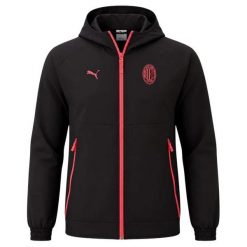 Kurtka dresowa AC Milan 2026/27. Brązowe kurtki męskie Puma, l, bez wzorów, z dresówki, eleganckie, bez kaptura. Za 385.60 zł.