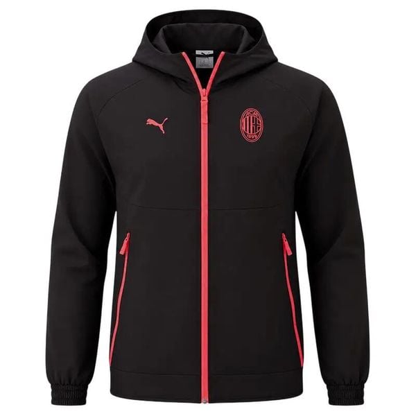 Kurtka dresowa AC Milan 2026/27. Brązowe kurtki męskie Puma, l, bez wzorów, z dresówki, eleganckie, bez kaptura. Za 388.00 zł.