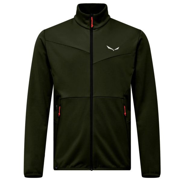 Bluza trekkingowa męska Puez Cammino PL. Czerwone bluzy bez kaptura męskie Salewa, m, z dzianiny. Za 399.99 zł.
