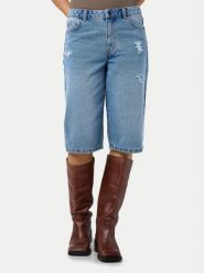 Noisy May Szorty jeansowe Welsie 27034305 Niebieski Regular Fit. Niebieskie szorty damskie Noisy may, bez wzorów, z bawełny. Za 79.99 zł.