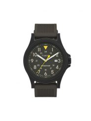 Timex Zegarek Acadia TW4B30000 Khaki. Brązowe, analogowe zegarki męskie Timex. Za 269.99 zł.