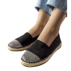 Inna Czarne mokasyny espadryle Magali. Czarne espadryle damskie bez wzorów, bez obcasa. Za 84.15 zł.