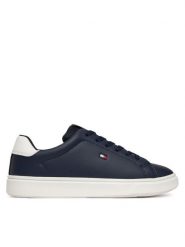 Tommy Hilfiger Sneakersy T3X9-34350-1355 S Granatowy. Niebieskie buty sportowe chłopięce Tommy Hilfiger, ze skóry, bez zapięcia. Za 329.99 zł.