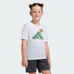 Zestaw Adidas Minecraft Training Summer. Białe spodnie dresowe damskie Adidas, bez wzorów, z dresówki. Za 199.00 zł.