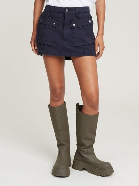 G-Star Spódnica dżinsowa w kolorze granatowym rozmiar: W28. Niebieskie spódniczki damskie G-Star, bez wzorów, retro, mini. Za 244.22 zł.