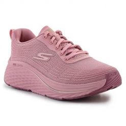 Buty do chodzenia damskie Skechers Max Cushioning Elite. Czerwone buty sportowe na co dzień damskie Skechers, bez wzorów, z materiału, trekkingowe. Za 581.00 zł.