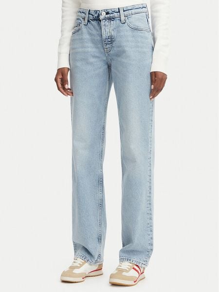 Tommy Jeans Jeansy Sophie DW0DW23582 Niebieski jasny Straight Fit. Niebieskie jeansy damskie Tommy Jeans. Za 281.99 zł.
