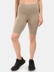 Kilpi Legginsy funkcyjne "Artemi" w kolorze beżowym rozmiar: 44. Brązowe legginsy damskie Kilpi, bez wzorów, z materiału, outdoorowe. Za 129.95 zł.