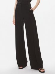 Calvin Klein Spodnie materiałowe K20K206774 Czarny Wide Leg. Czarne spodnie materiałowe damskie CALVIN KLEIN, bez wzorów, z materiału. Za 599.99 zł.