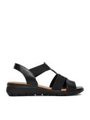 Go Soft Sandały CEO-WI16-INES-07 Czarny. Czarne sandały damskie GO SOFT, bez wzorów, ze skóry, bez obcasa, na płaskiej podeszwie. Za 179.99 zł.