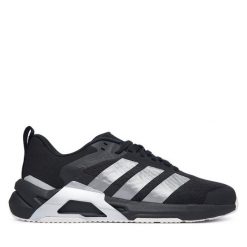 Buty na siłownię adidas. Czarne buty sportowe na co dzień damskie Adidas, bez wzorów, na fitness i siłownię. Za 399.99 zł.
