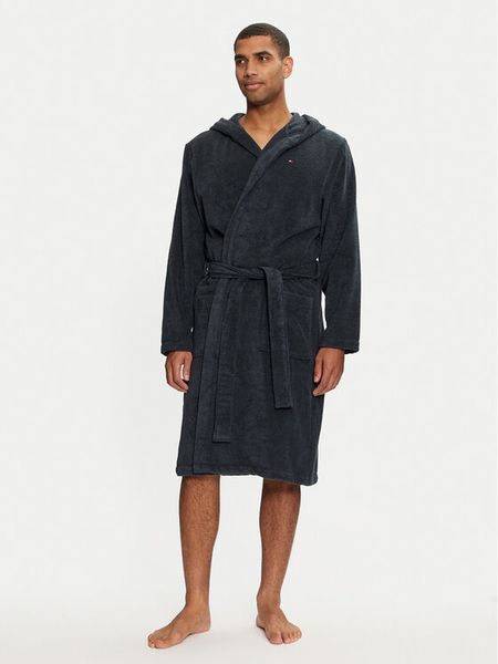 Tommy Hilfiger Szlafrok 2S87905573416 Granatowy. Niebieskie szlafroki męskie Tommy Hilfiger, m, bez wzorów, z bawełny. Za 379.99 zł.