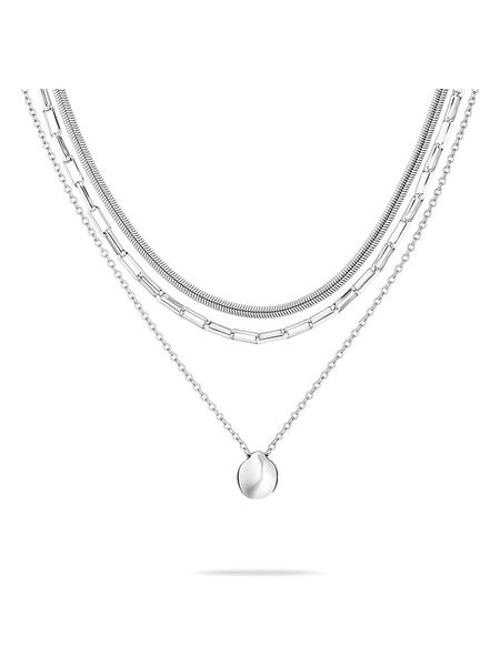 Tamaris Naszyjnik z zawieszką - dł. 50 cm rozmiar: onesize. Szare naszyjniki damskie Tamaris, ze stali. Za 183.15 zł.