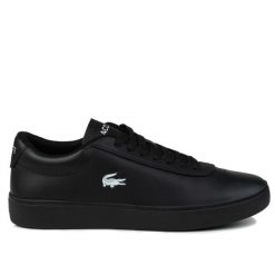 Buty męskie sportowe Lacoste BASESHOT EVO. Czarne buty sportowe na co dzień męskie Lacoste, z materiału, bez zapięcia, tenisowe. Za 398.00 zł.