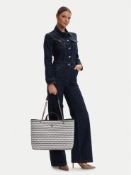 Guess Torebka Giully II HWAG96 73290 Granatowy. Niebieskie torebki klasyczne damskie Guess, z aplikacjami, z materiału, bez dodatków. Za 780.99 zł.