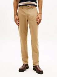 Tommy Hilfiger Spodnie - Denton Mężczyźni Stretch beżowy, 31-32. Brązowe spodnie materiałowe męskie Tommy Hilfiger, bez wzorów, klasyczne. Za 379.95 zł.