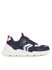 Geox Sneakersy J0H1 J55MQB 1454 C0735 D Granatowy. Niebieskie buty sportowe chłopięce Geox, bez wzorów, z materiału, bez zapięcia. Za 259.99 zł.