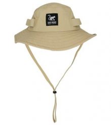 Czapka - UPF50 / wodoodporna - rozmiary S/M i L/XL (piaskowa). Brązowe czapki męskie SURF MONKEY, bez wzorów, z materiału, sportowe. Za 179.95 zł.