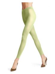 Falke Legginsy "Pure Matt" w kolorze zielonym - DEN 50 rozmiar: M/L. Zielone legginsy damskie Falke, l, bez wzorów. Za 52.99 zł.