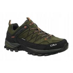 Buty trekkingowe dla mężczyzn CMP Rigel low. Zielone buty trekkingowe męskie CMP, z zamszu, bez zapięcia, trekkingowe. Za 473.00 zł.