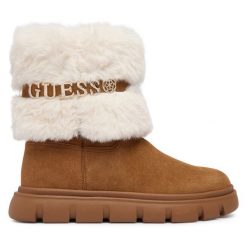 Śniegowce Guess. Brązowe śniegowce damskie Guess. Za 634.99 zł.