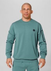 Bluza męska Pitbull Explorer. Szare bluzy sportowe męskie PITBULL, na lato, bez wzorów, z elastanu, sportowe, bez kołnierzyka, bez ramiączek. Za 229.00 zł.