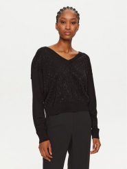 Gaudi Sweter 421BD53017 Czarny Regular Fit. Czarne swetry klasyczne damskie GAUDI, s, z syntetyku, bez kołnierzyka. Za 249.99 zł.