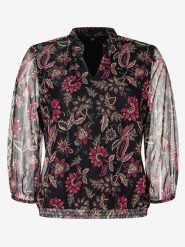 More & More Bluzka w kolorze czarno-różowym rozmiar: 34. Czarne bluzki damskie MORE & MORE, bez wzorów, bez kołnierzyka, bez ramiączek. Za 52.42 zł.