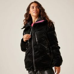 Kurtka casualowa damska Christian Lacroix Cavaillon pikowana. Czarne kurtki damskie Regatta, bez wzorów, bez kaptura. Za 349.99 zł.