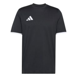 Koszulka męska adidas Entrada Tee. Białe t-shirty sportowe męskie Adidas, m, bez ramiączek, do piłki nożnej. Za 109.00 zł.