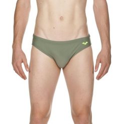 Kąpielówki męskie slipy kąpielowe treningowe na basen Arena Santamarias. Zielone kąpielówki męskie Arena, m, bez wzorów, do pływania. Za 111.98 zł.