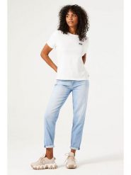Garcia Dżinsy "Isabella" - Mom fit - w kolorze błękitnym rozmiar: W25/L30. Niebieskie jeansy damskie Garcia, z podwyższonym stanem. Za 269.95 zł.