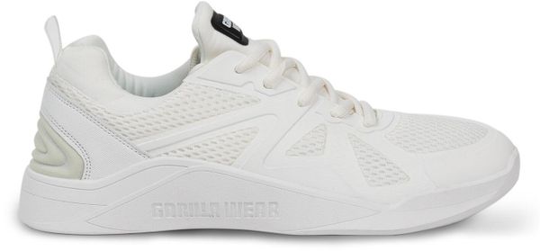 Buty fitness damskie Gorilla Wear Gym Hybrids. Białe obuwie treningowe damskie GORILLA WEAR, na fitness i siłownię. Za 509.00 zł.